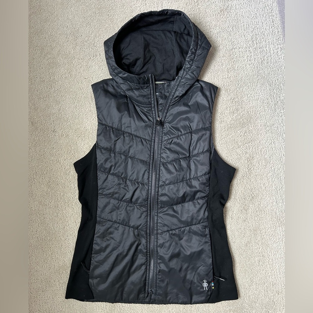 Smartwool Smartloft Merino Hooded Vest Black Small